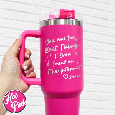 You Are The Best Thing I Ever Found On The Internet Tumbler 40oz, Boyfriend Valentines Day Gift, Valentines Day Gift For Him, Perzonalized T - image4